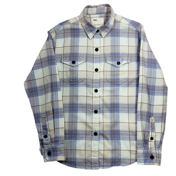Tilley  plaid  shirt organic cotton  size med - Picture 10 of 16